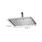 Modern Showerhead Combination Double Showerhead Polished Stainless Steel Wall Mounted Showerhead