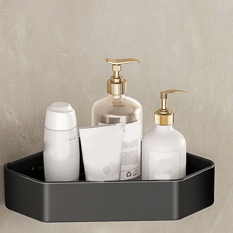 Modern Bathroom Set Matte Black Bathroom Shelf Towel Rack Bathroom Accessories Set