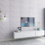 Modern rectangular Peel and Stick backsplash tile PVC wallpaper
