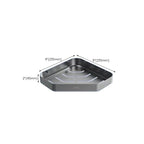 Contemporary bathroom accessory set made of aluminum with towel holder/bath shelf