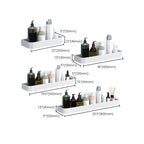 White 2-piece Bathroom Hardware Modern Bathroom Accessories Set, Bathroom Shelf