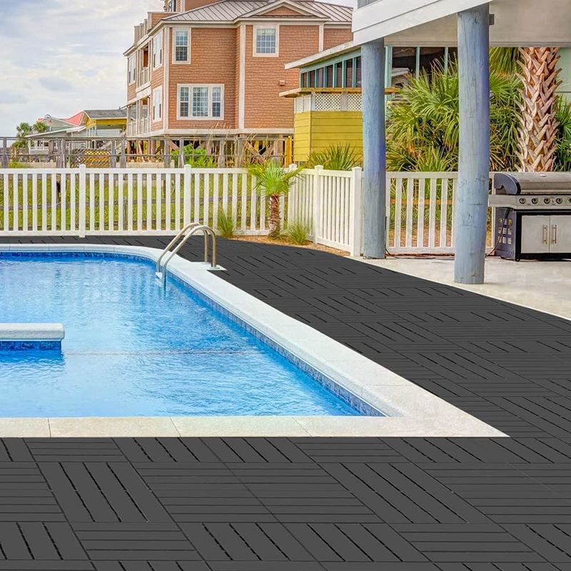 4-Slat 12" X 12" PVC Floor Tiles Connection Installation Floor Tiles