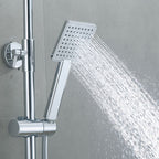 Square Shower Head Combo Large Shower Head with Hand Shower