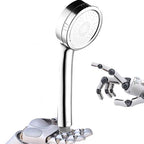 Modern hand shower head 5 spray patterns Chrome Round Wall mounted shower head