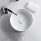 Modern Sink Ceramic Solid Color Round Sink