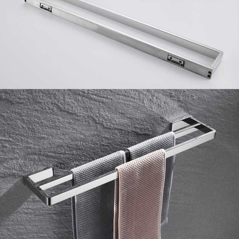 5-piece modern bathroom accessories as single item or in set Polished chrome bathroom set