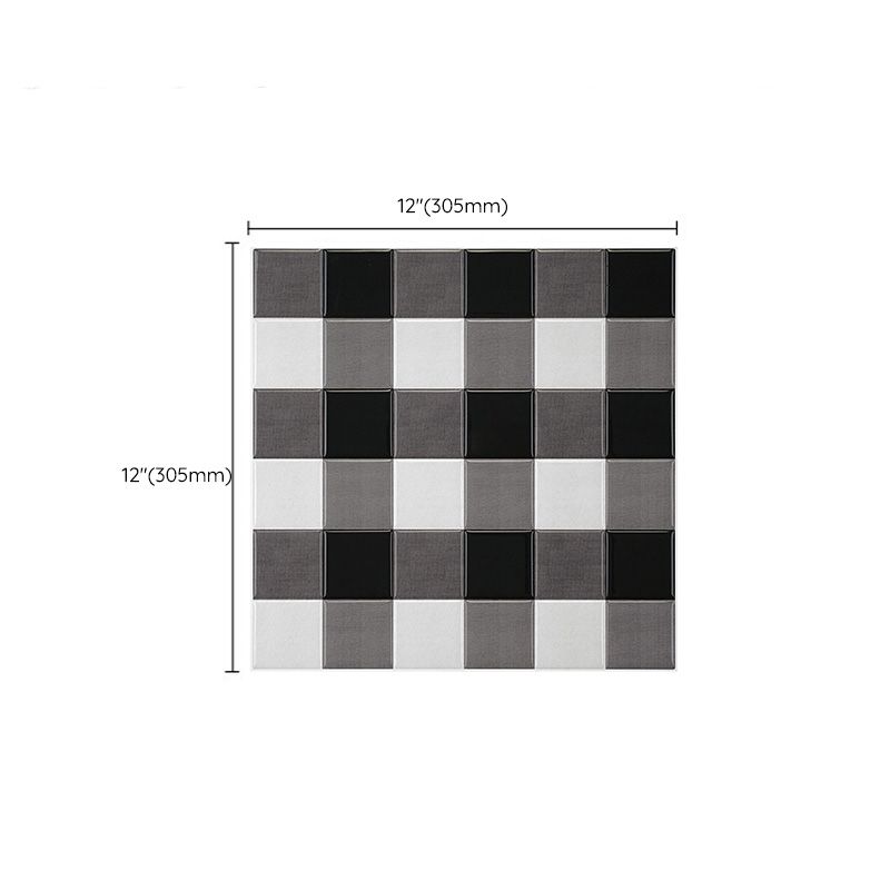 Mosaic tiles for peeling and sticking Modern style wallpaper with square shape