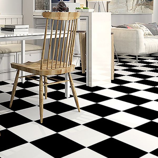 Plastic Square Peel & Stick Tile Mesh Mosaic Tiles for Backsplash