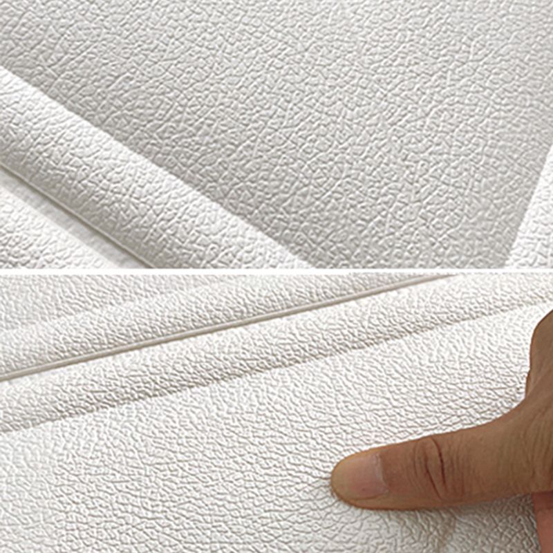 Glam peel and stick wall covering made of foam with 3D embossed panel