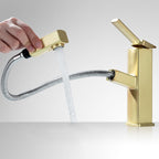 Glam Style Faucet Single Handle Centerset Faucet with Swivel Spout