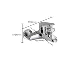 Popular Wall-Mounted Bathtub Faucet Fixed Lever Handle Bathtub Filler Trim