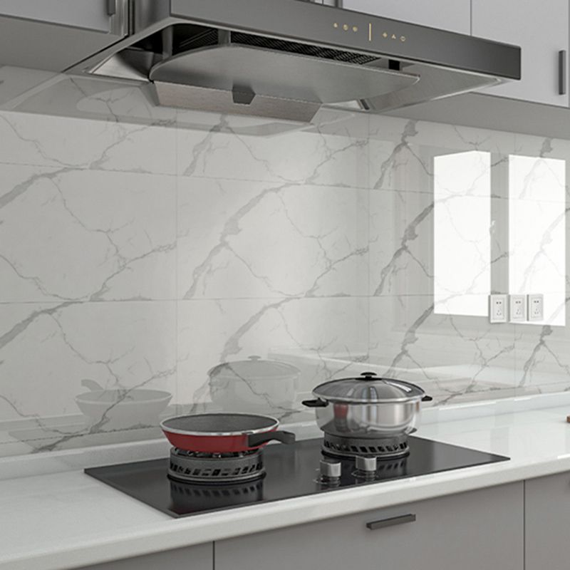 Modern kitchen tile waterproof smooth Peel and Stick splash guard tile