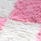 Bedroom Carpet Tiles Solid Square Shag Stain Resistant Carpet Tiles