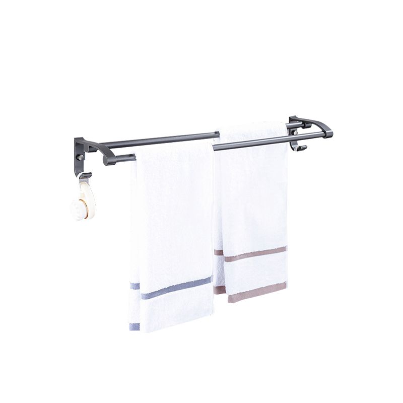Matt gray bathroom accessory set bathroom shelf/towel holder & paper holder included