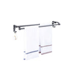 Matt gray bathroom accessory set bathroom shelf/towel holder & paper holder included