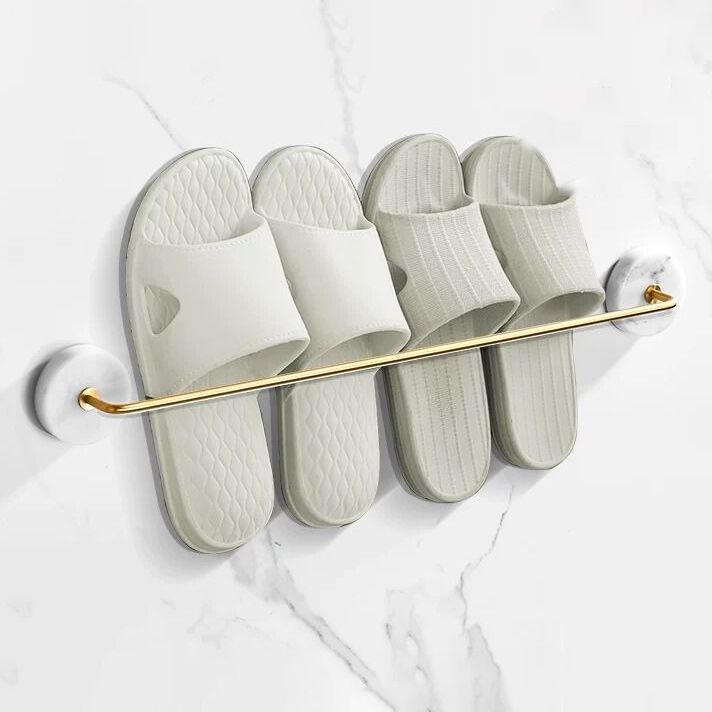 Modern bathroom accessories as a single piece or as a set in marble and metal
