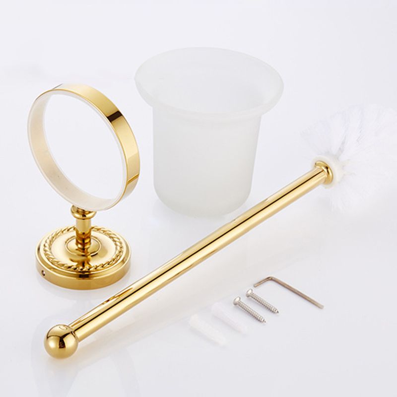 Traditional Golden Bath Accessory Set Copper Bathroom Accessory Kit