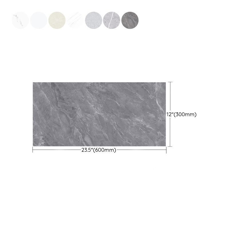 Waterproof Peel & Stick Tiles Marbling Single Tile for Bathroom Splashback