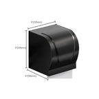 Modern Aluminum Bathroom Accessory Set Matte Black Bathroom Shelf/Towel Holder/Paper Holder