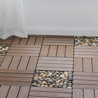 Outdoor Ground Board Strips Composite Waterproof Square Deck Board