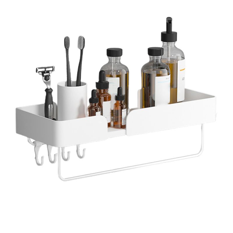 White Bathroom Set Modern 1/2/3 - Pieces Stainless Steel Bathroom Shelf