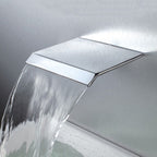 Modern Wall-Mounted Bathroom Faucet Low Arc Solid Brass Faucet