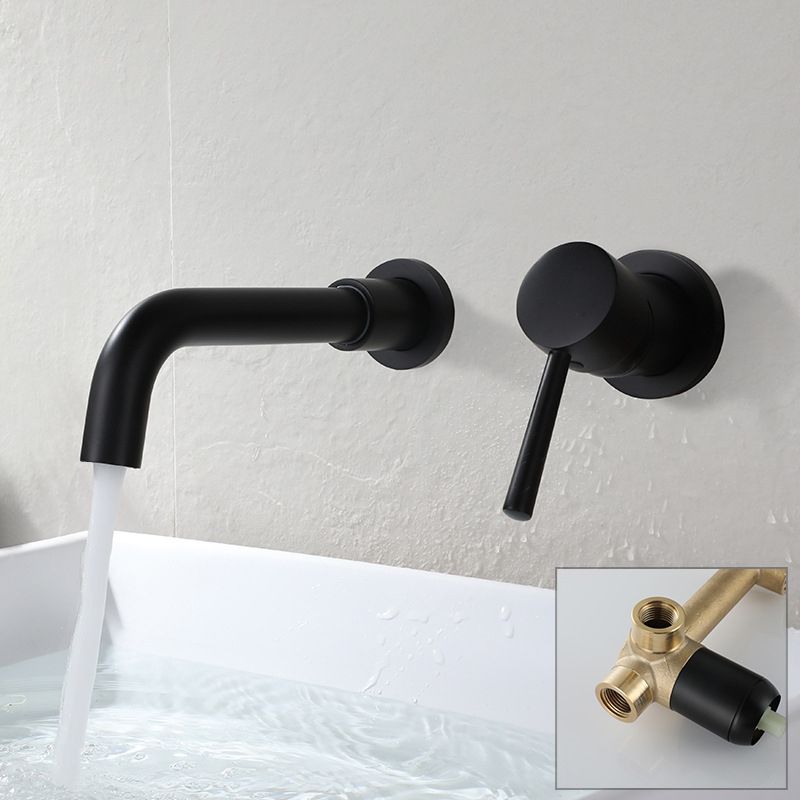 Industrial Wall-Mounted Bathroom Faucet 2-Hole Swivel Spout Basin Faucet