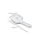 Square Handheld Shower Head Modern Wall Mounted Handheld Shower Head