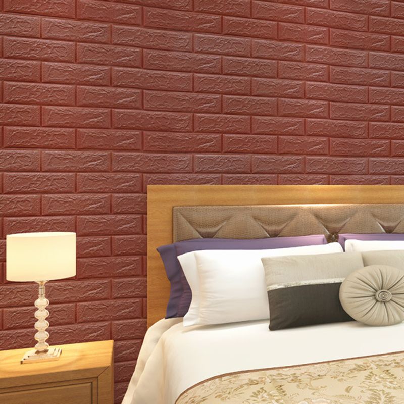 Industrial Wall Paneling Peel and Stick Wood Look Design Waterproof Foam Wall Paneling
