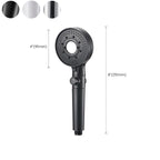 Round Shower Head Plastic Modern Shower Head with Adjustable Spray Pattern
