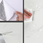 10 Pack 12" X 23" PVC rectangular Peel & Stick field tile kitchen and bathroom back paneling
