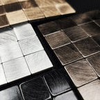 Mosaic Tile Wallpaper Contemporary Peel and Stick Wallpaper with Square Shape