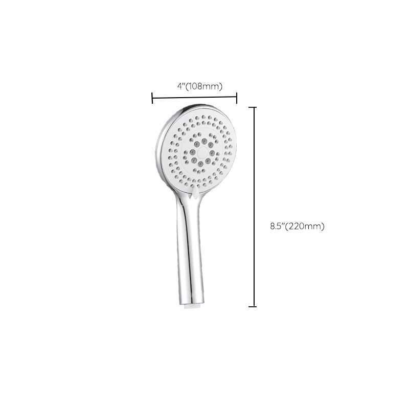 Round Self-Cleaning Handheld Shower Adjustable Water Flow Wall Mounted Hand Shower
