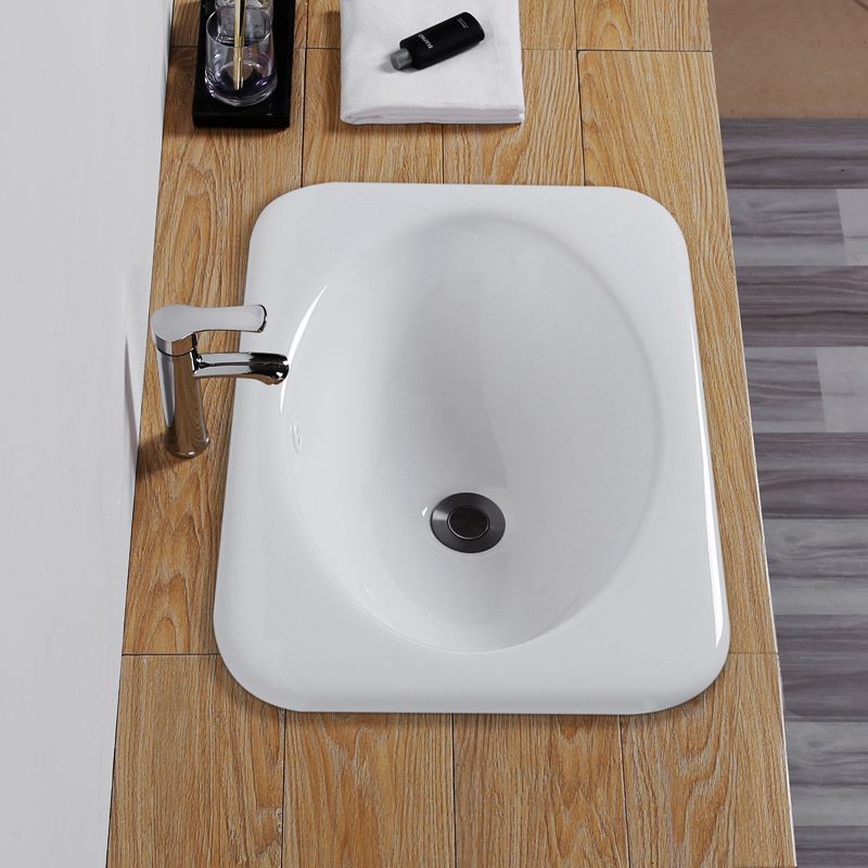 Traditional square washstand ceramics metal base washbasin