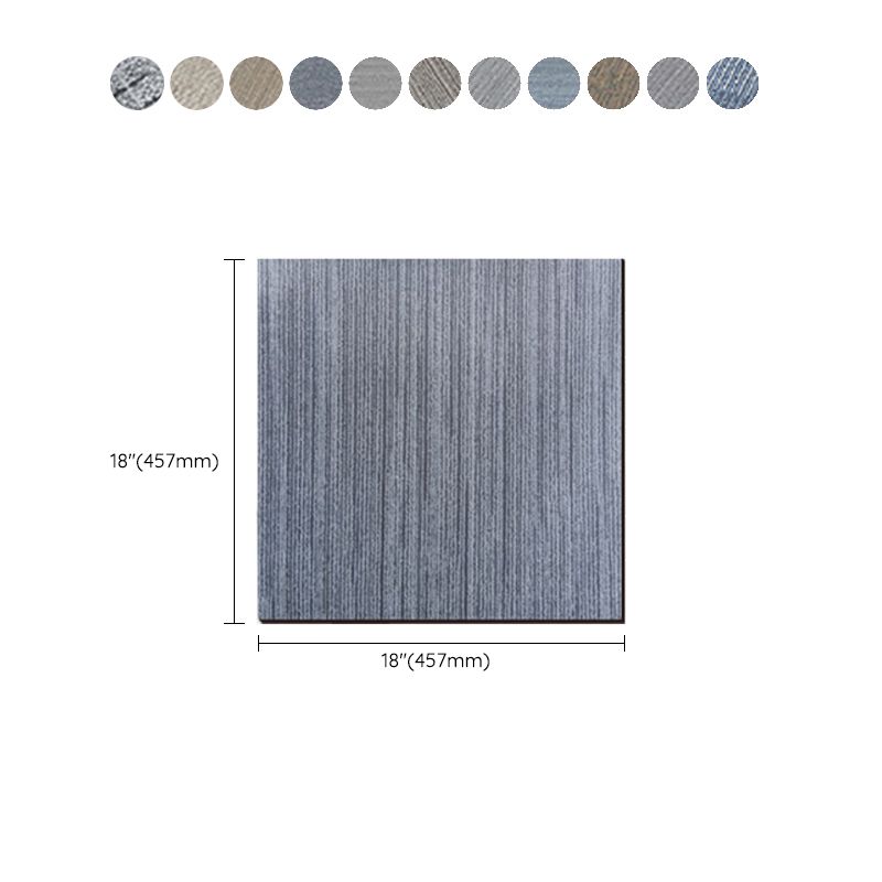Square Scratch Resistant Plastic Floor Waterproof Peel & Stick Floor Tiles