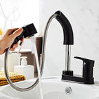 Low arc basin mixer with 1 handle for basins with overflow