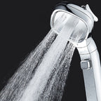 Modern Plastic Showerhead Wall-mounted Showerhead with Adjustable Water Flow