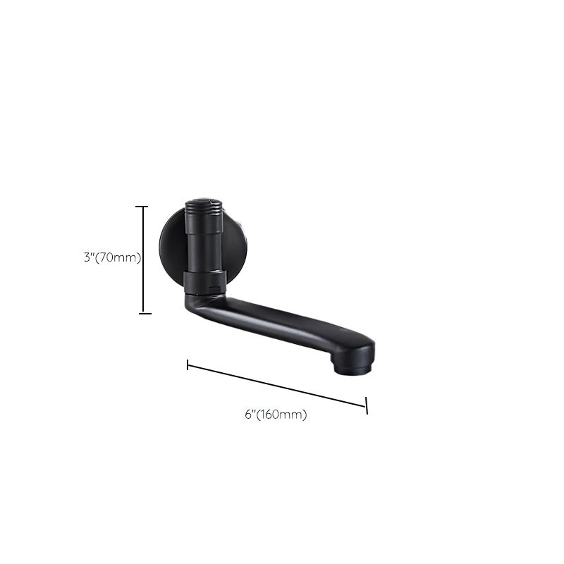 Shower Bath Filler Wall Mount Copper Low Arc Knob Handle Bathtub Faucet Trim