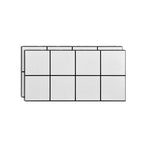 Single Tile Wallpaper Peel and Stick Wall Tile with Rectangular Shape