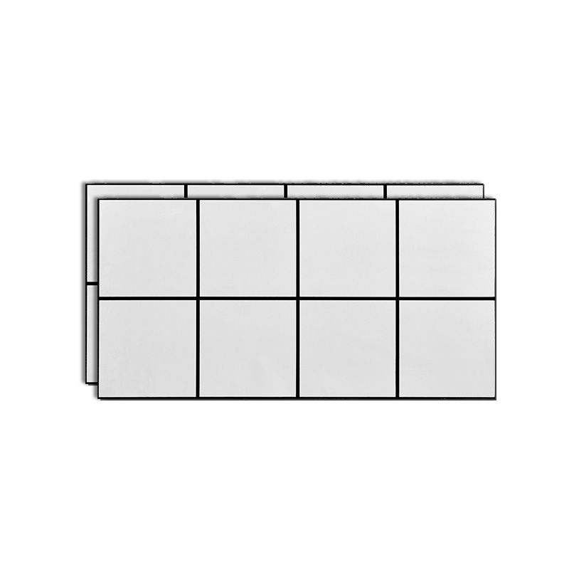 Single Tile Wallpaper Peel and Stick Wall Tile with Rectangular Shape