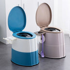 Modern flush toilet plastic round floor-mounted toilet bowl for bathroom