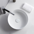 Modern Sink Ceramic Solid Color Round Sink