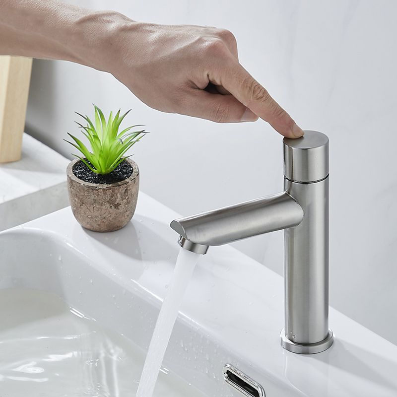Modern Low Arc Basin Faucet with Single Lever Bathroom Sink Faucet