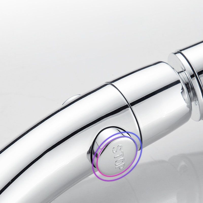 Contemporary Shower Combination Hand Shower Plastic Wall Mount Round Shower Head Combination