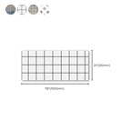 Grid Mosaic Peel & Stick Tile Scratch-resistant Wallpaper for Backsplash