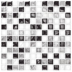 12"x 12" Resin Mosaic Tiles Square Self-Adhesive Tiles for Backsplash & Wall Tile
