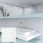 Peel & Stick Subway Tiles Plastic Stain Resistant Peel & Stick Subway Tiles 5-Pack