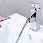 Modern Pull-Out Single-Handle Faucet Bathroom Sink Faucet