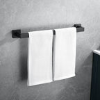 7-piece bathroom accessory set made of stainless steel with paper holder/robe hook/towel ring bar