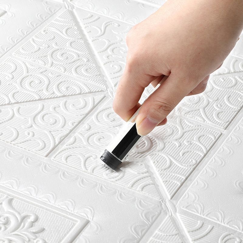 3D embossed interior wall covering Self-adhesive geometric texture wall covering